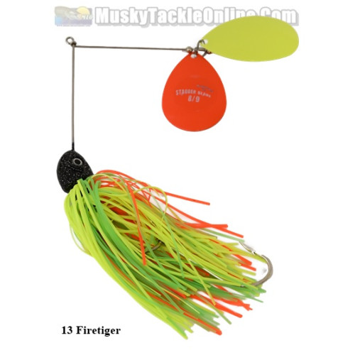 MuskyFrenzy Lures - Stagger Blade 8/9 Spinnerbait - Musky Tackle